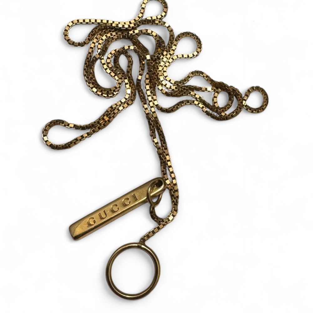 Gucci Gold Lariat Necklace